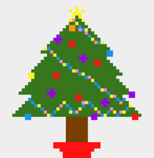Christmas Tree Lap Blanket C2C Pattern