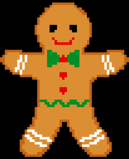 Gingerbread Man C2C Crochet Lap Blanket Pattern Download