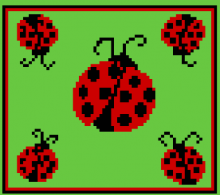 Cute Ladybugs C2C Lap Blanket Pattern Downloadable