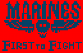 Marines - First to Fight C2C Lap Blanket Pattern Download